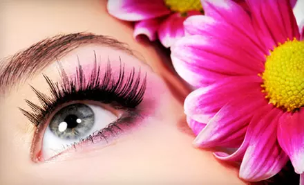 Eyelash Extensions with 45, 55, or More Than 60 Lashes Per Eye at Diva Nails & Spa (Up to 82% Off) - Primary Image