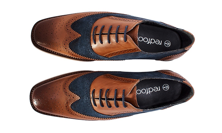 Image 10: Two Tone Leather Oxford Brogues