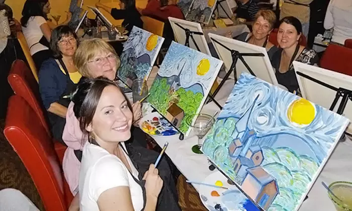 $23 for One Painting Class from Wine and Canvas San Francisco - Bay Area ($35 Value) - Primary Image