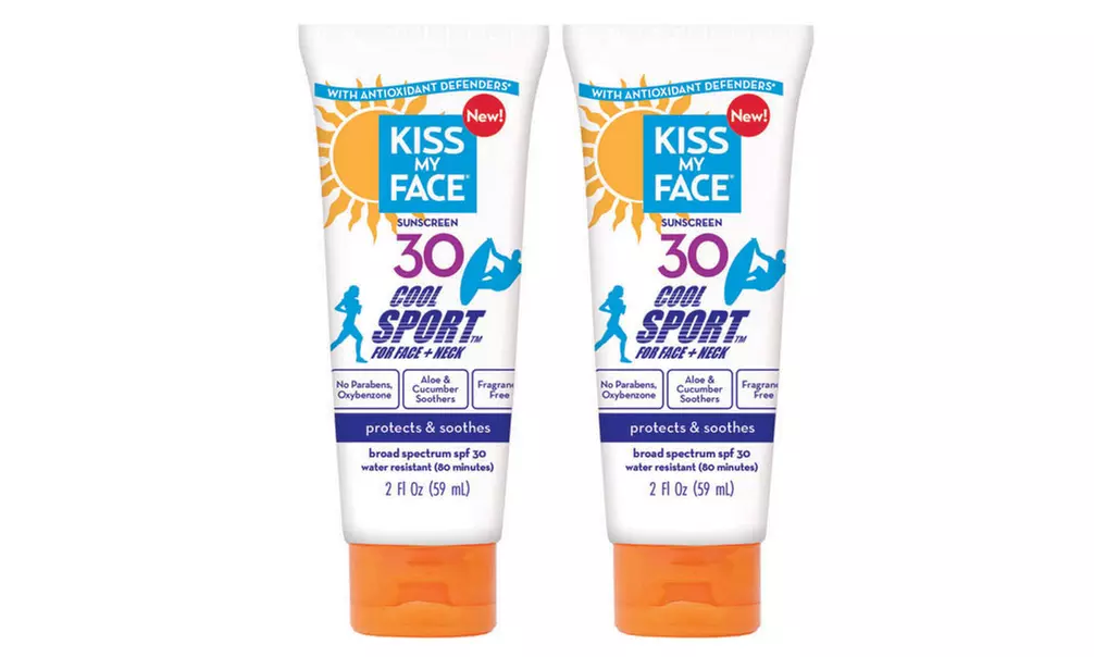 Kiss My Face SPF 30, SPF 50, or SPF 30 Sport Sunscreen (2-Pack) - Second Medium