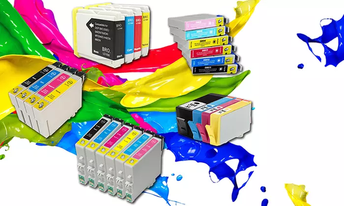Five-Pack of Ink Cartridges from £7.98 for Brother, Canon, Epson, HP printers - Primary Image