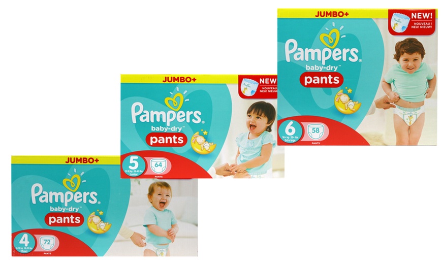 Image 1: Pampers Baby Dry Pants Jumbo Pack