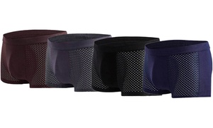 Four-Pack of Men's Mesh Boxers