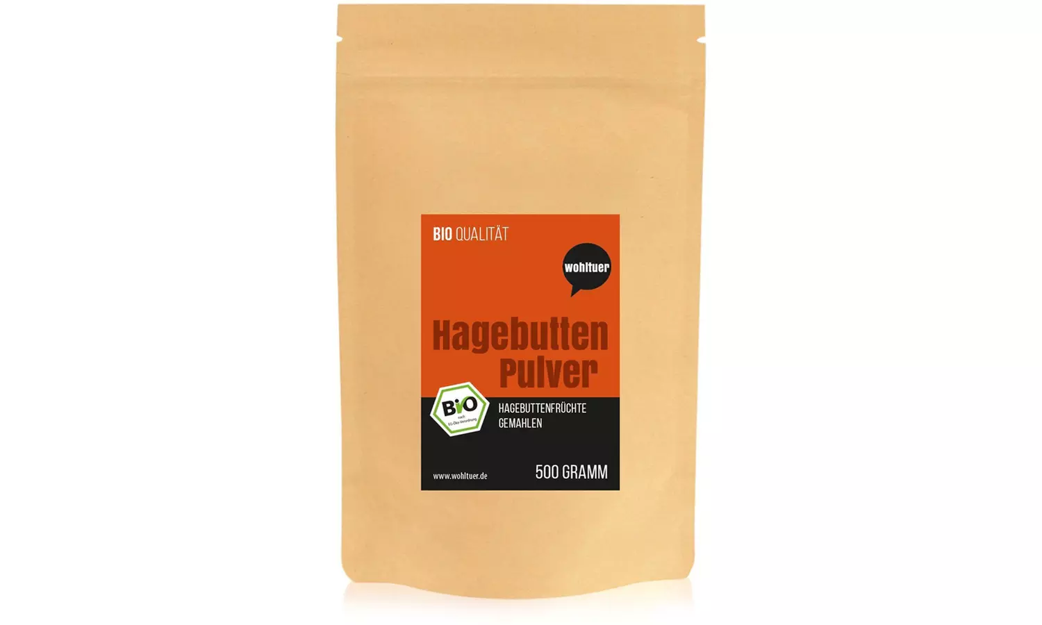 500 g, 1000 g oder 2000 g Wohltuer Bio-Hagebuttenpulver - Second Medium