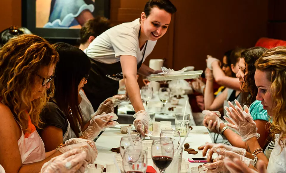C$29 for Chocolate Social Event and Chocolate Making at a Local Bar from Chocolate Tales (55% Off)    - Primary Image