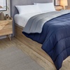 Image 1: PIKOLIN - Couette réversible 400 g/m²  bicolore toucher duvet chaude respirante 4 saisons dimensions au choix