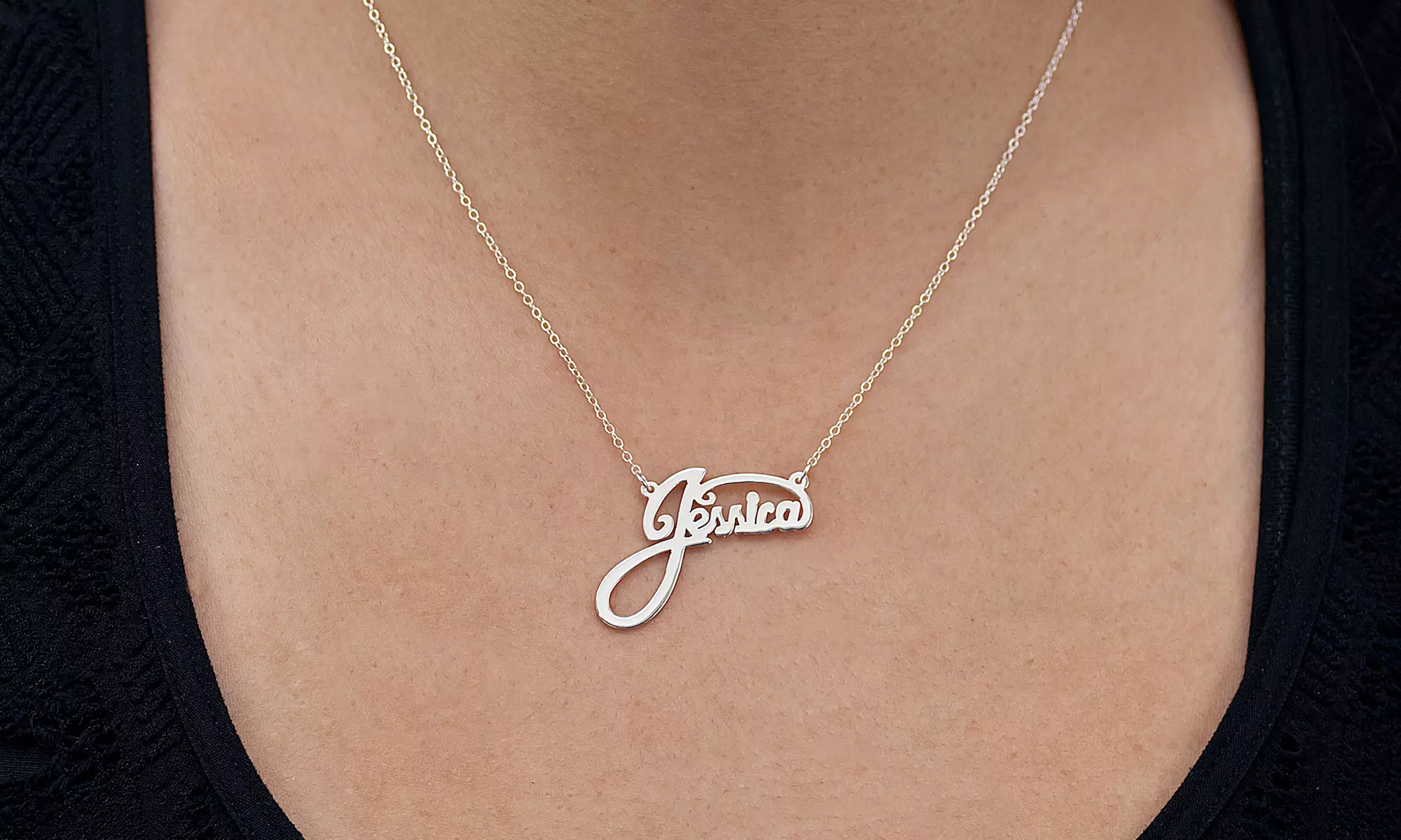 Personalized Nameplate Necklace from Monogram Hub - Second Medium