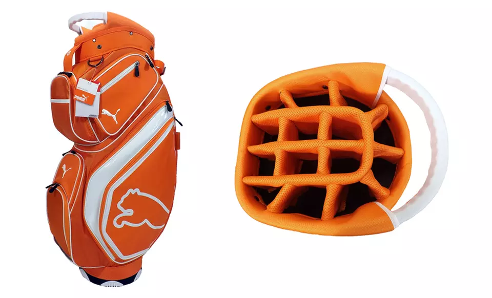 Puma Orange Monoline Cart Bag - Second Medium