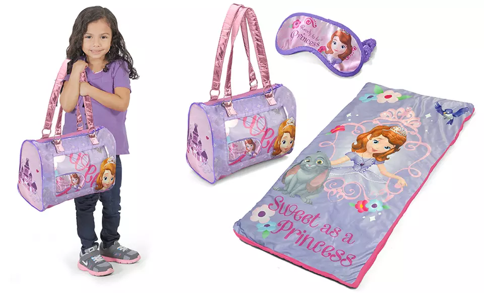 Disney and Mattel 3-Piece Sleepover Sets. Multiple Characters Available. Free Returns. - Primary Image