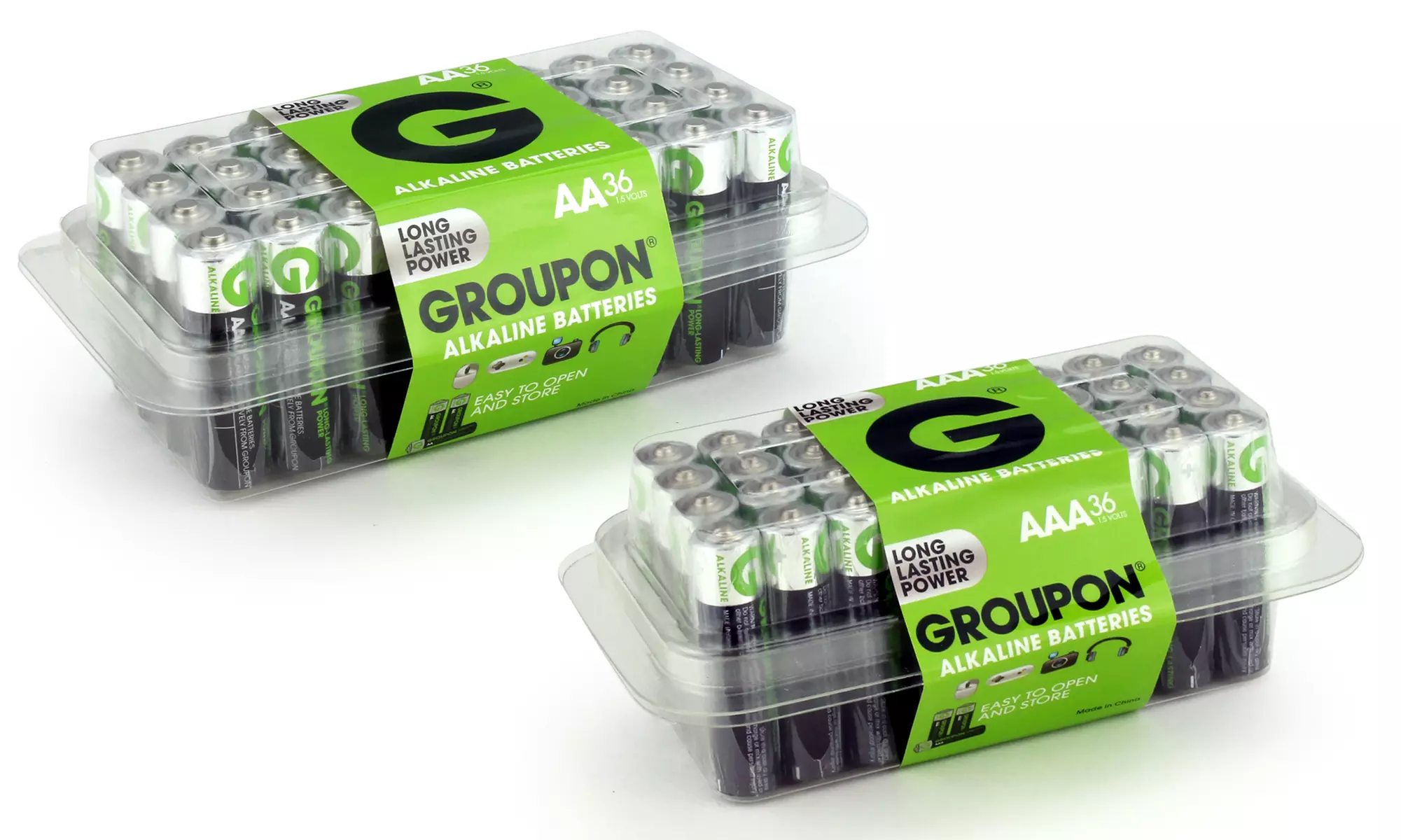 Groupon Portable Power AA or AAA Alkaline Batteries (36-Pack) - Primary Image