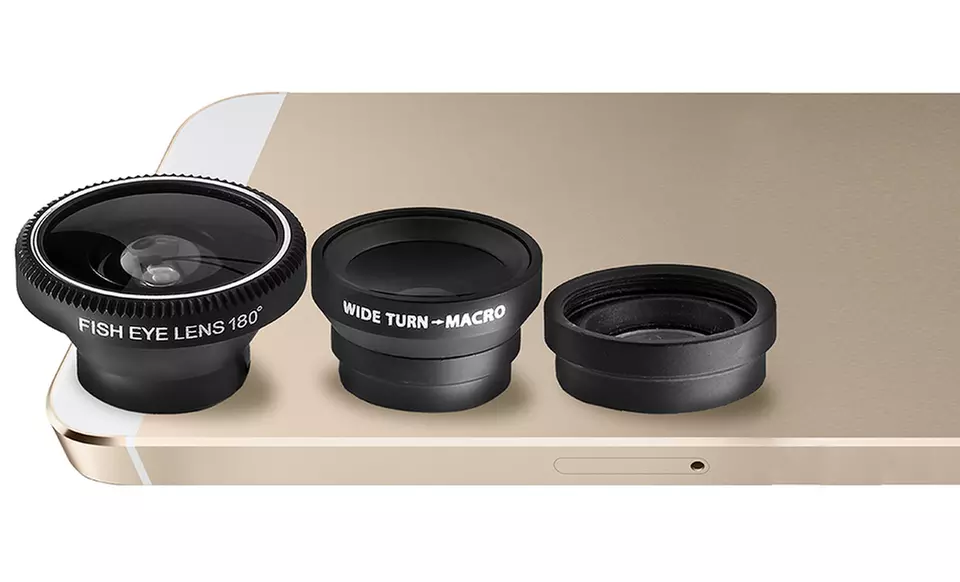Aduro 3-Piece Camera Lens Kit for Apple iPhones - Primary Image