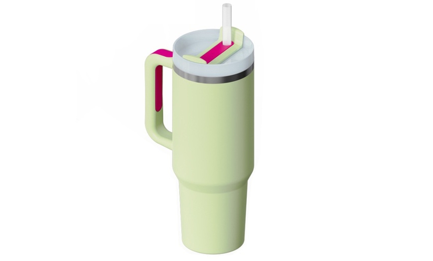 Image 6: 40oz Insulated Travel Mug with Handle