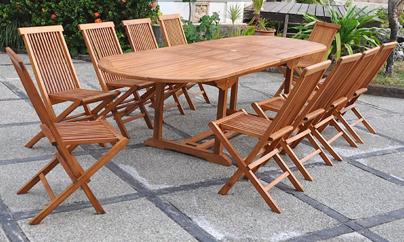 Salon de jardin Teck huilé "Narra" de Kocoon Paris