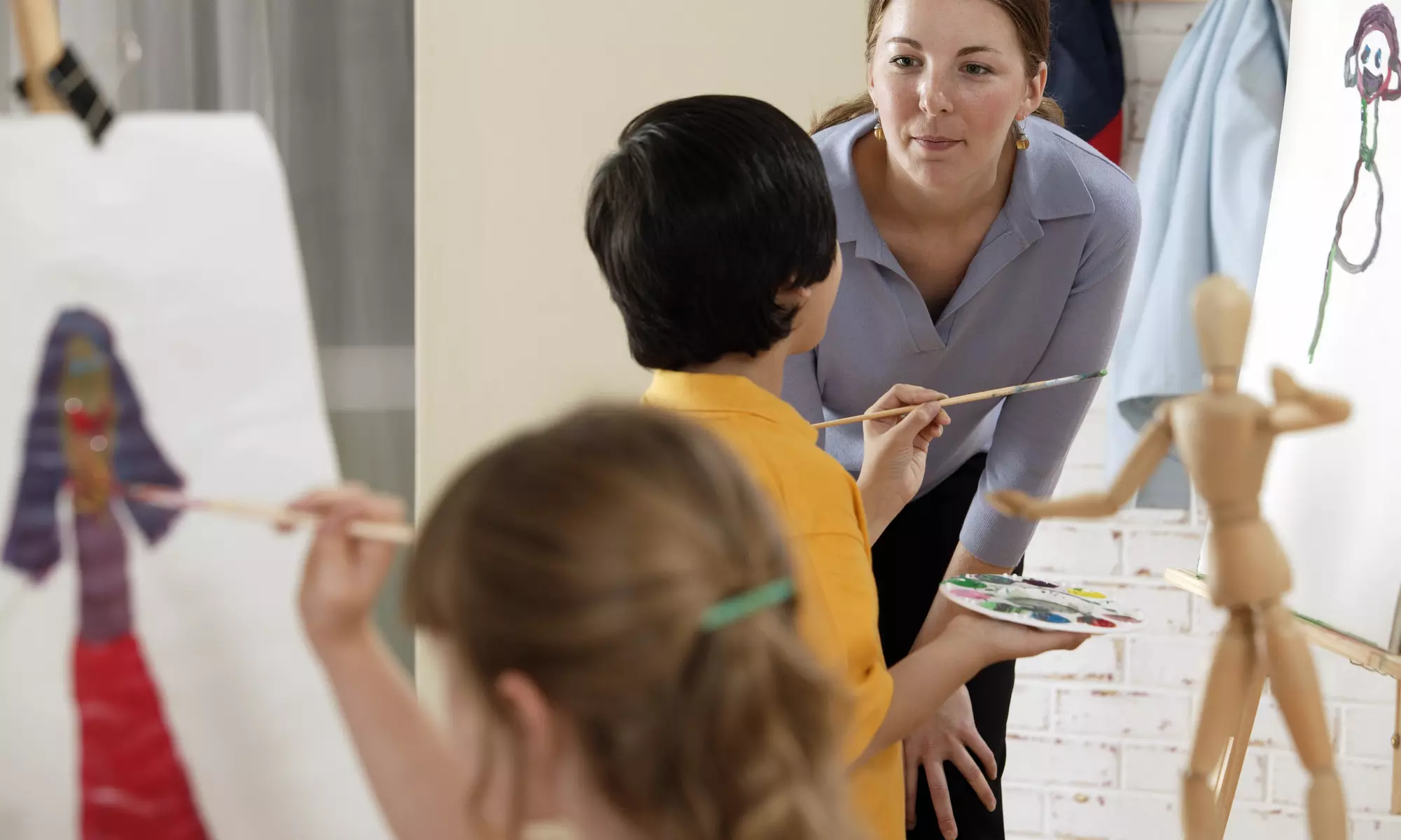 One or Three 90-Minute Mommy and Me or Adult Art Lessons at Blue Sky Art Studio (Up to 50% Off) - Primary Image