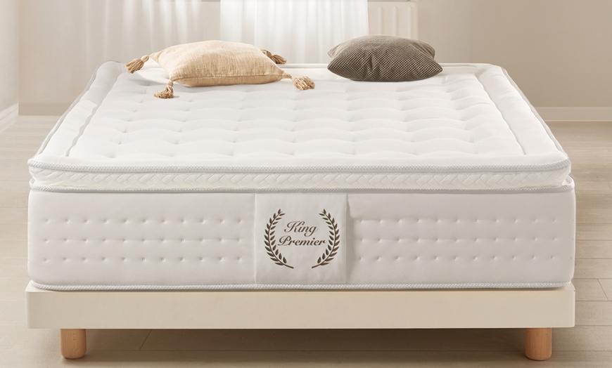 Image 3: Matelas avec surmatelas mousse à mémoire, soutien anti-stress 12 zones