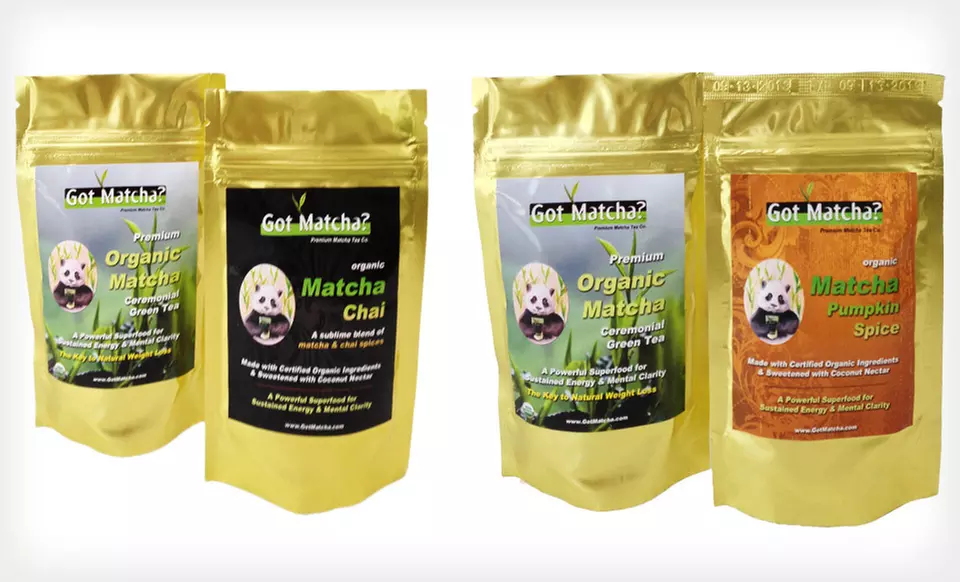 $25 for a Got Matcha Package with Matcha Tea and Chai- or Pumpkin-Spice-Matcha Blends ($179 List Price). Free Shipping. - Primary Image