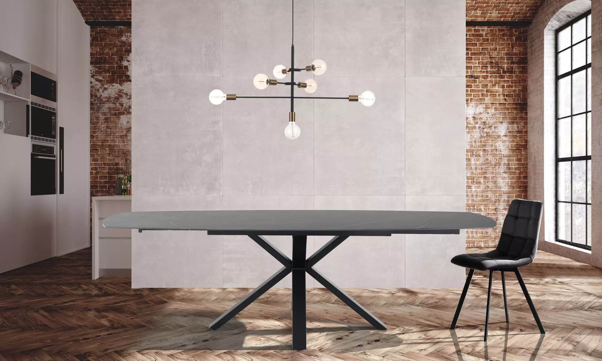 Oresteluchetta ausziehbarer Esstisch