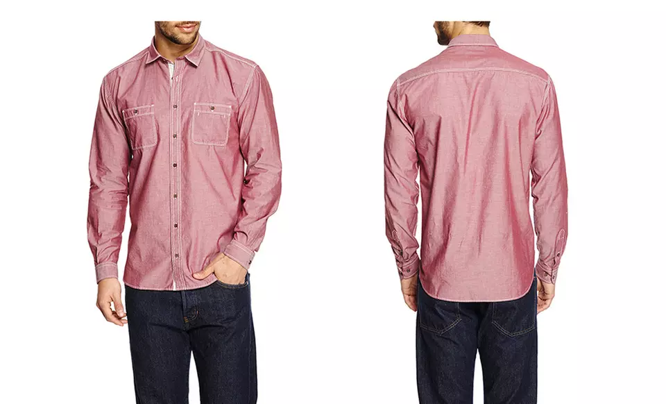 Scott James Men's Long-Sleeve Button-Up Shirts | Brought to You by ideel - Second Medium
