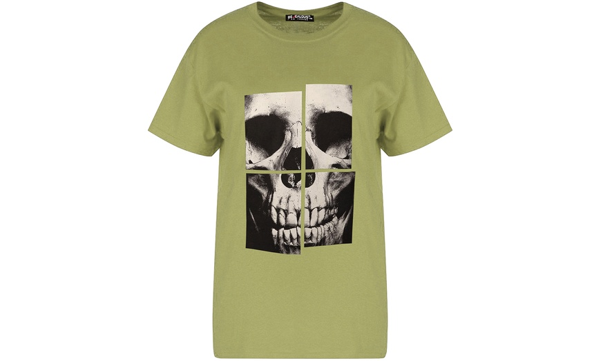 Image 14: Halloween Scary Face Oversized Tshirt 