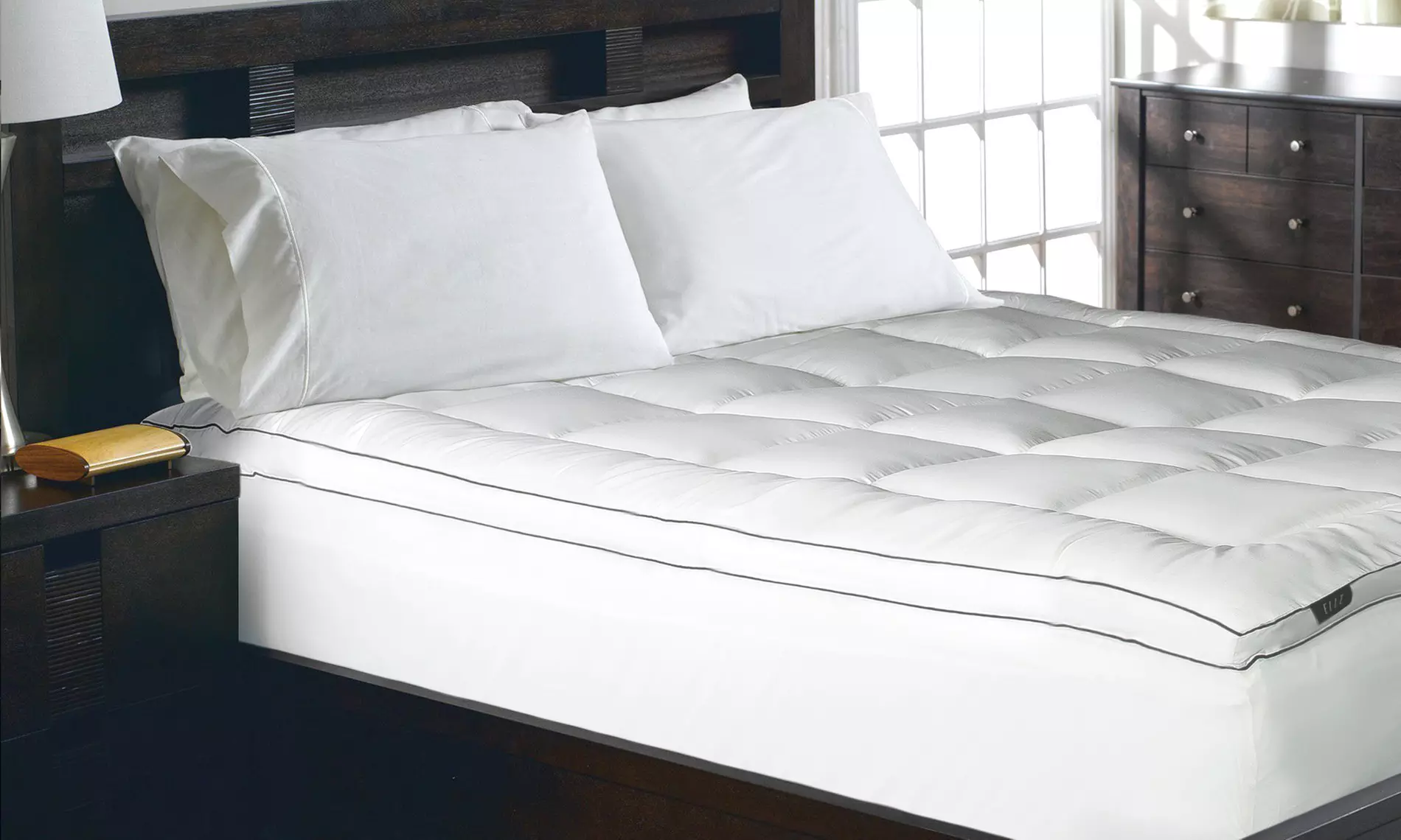 Elle 1200 Thread Count Luxury Mattress Pad - Primary Image