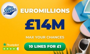 Euomillions: 10 lines for £1