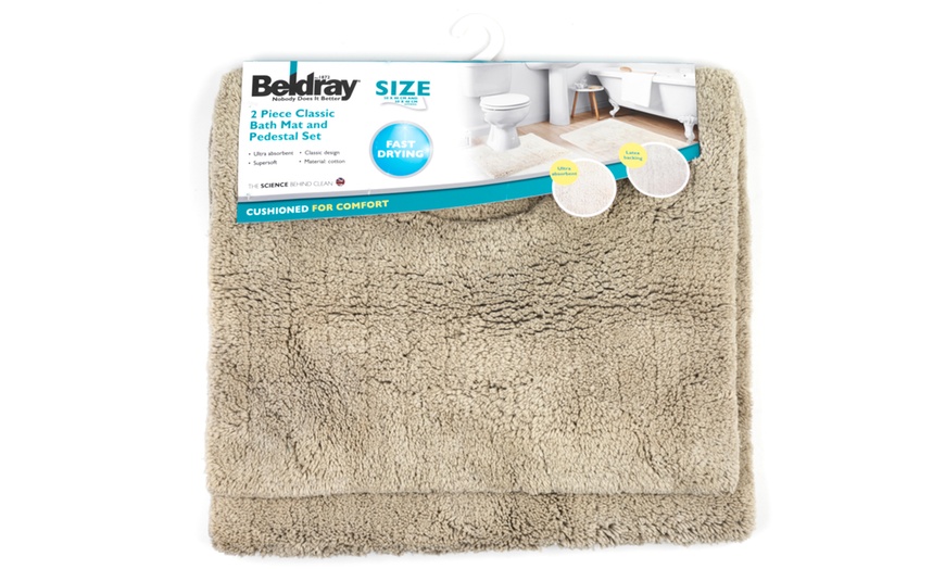 Image 8: Beldray Bath Mat and Pedestal Set