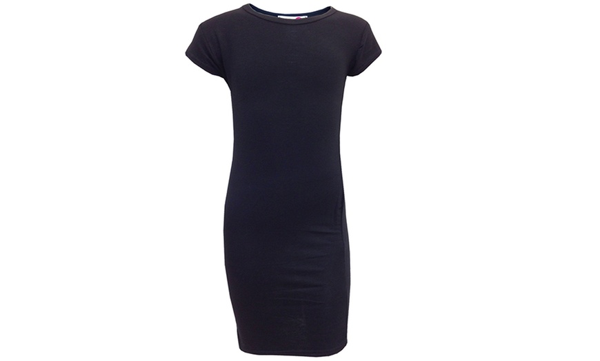 Image 2: Girls' Plain Midi Dress