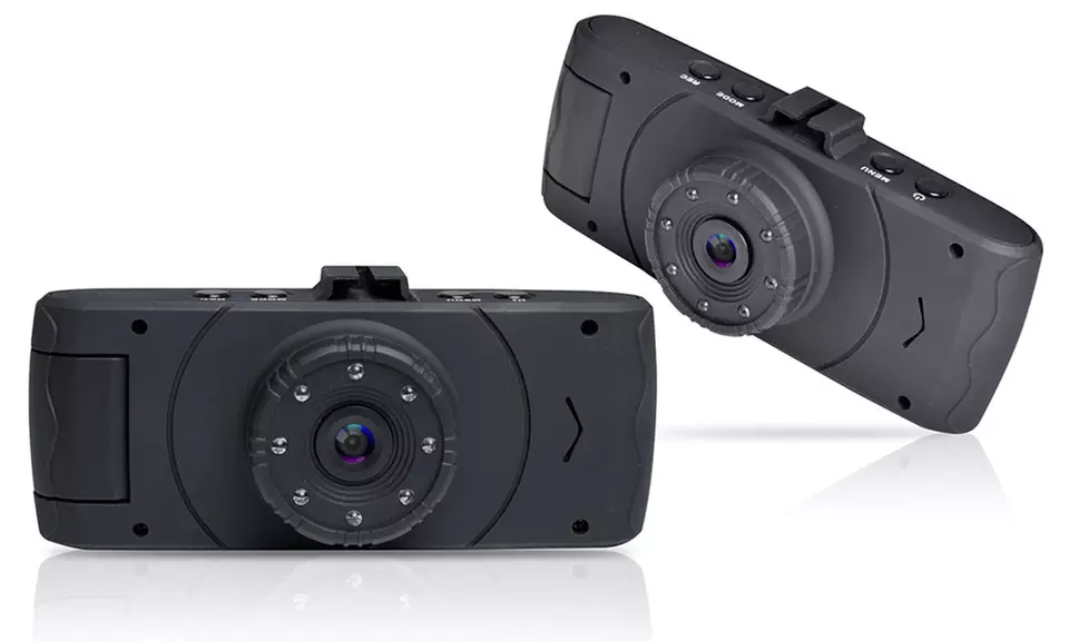 Coby Exterior and Interior Dual-Camera 1080p Full-HD Dash Cam - Second Medium