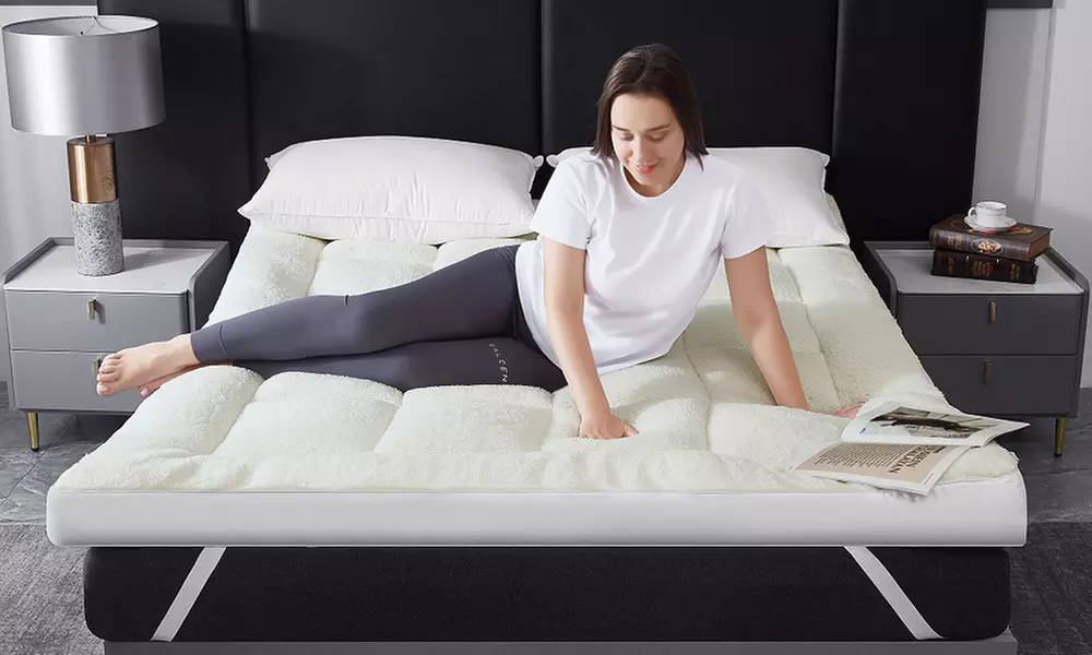 Reversible All-Season 10cm Teddy Mattress Topper