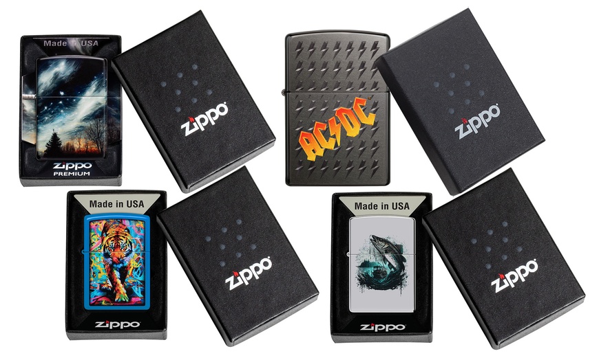 Image 1: Zippo Design Lighter in Gift Box