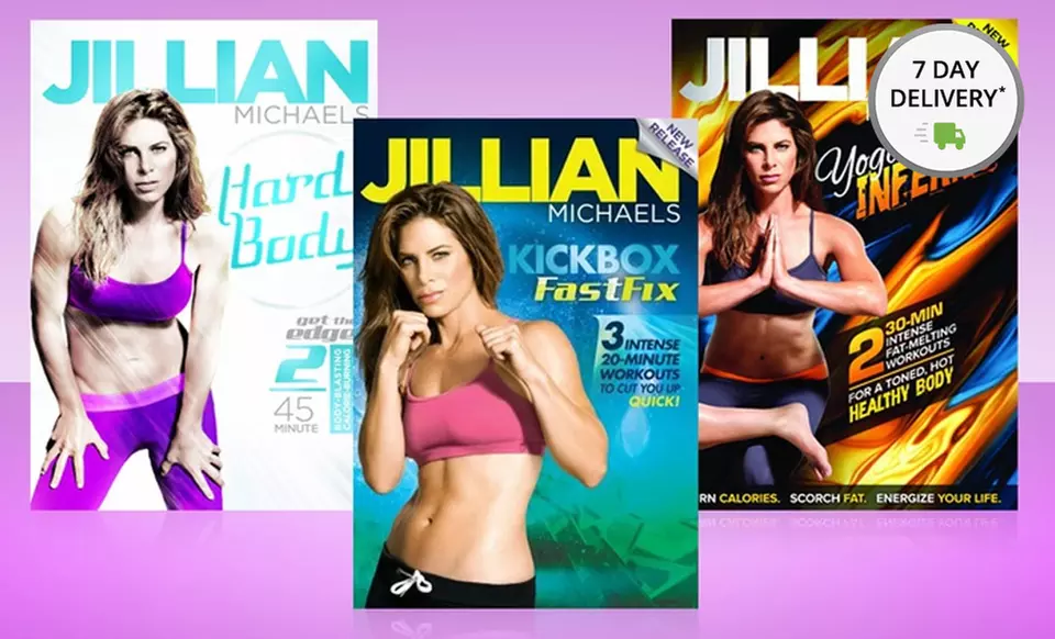 Jillian Michaels 3-DVD Workout Bundle. Free Returns. - Primary Image
