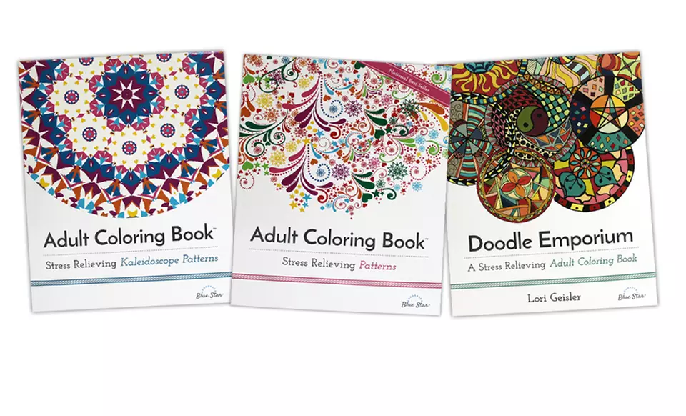 Adult Coloring Books: Patterns Collection (1- or 3-Pack) - Primary Image