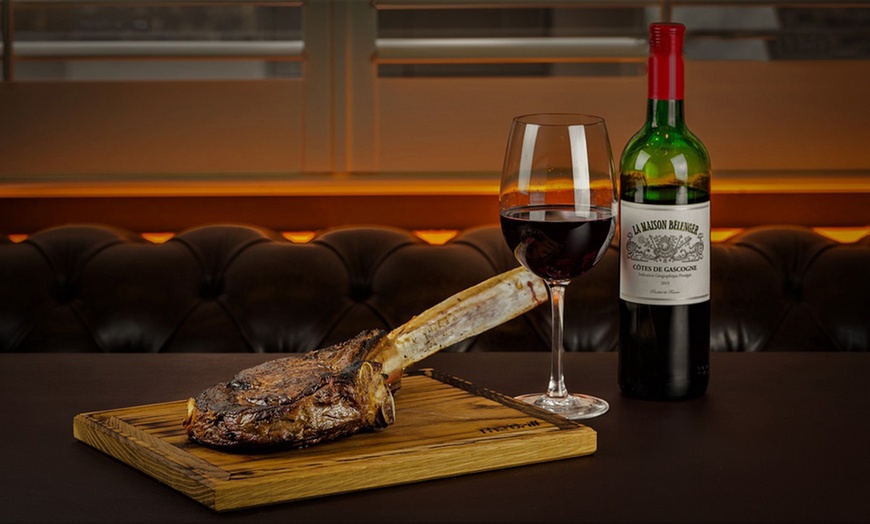 Image 1: Tomahawk Steak with Wine