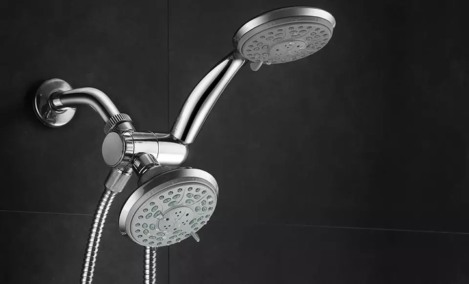 Aquadance 24-Setting Slimline Showerhead and Hand Shower Combo - Second Medium