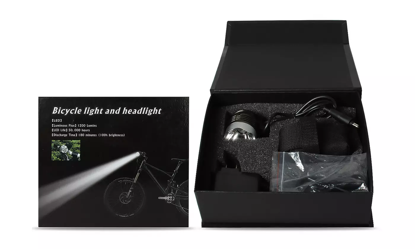 Bike Headlamp and Light with Three Brightness Settings and Charger - Second Medium
