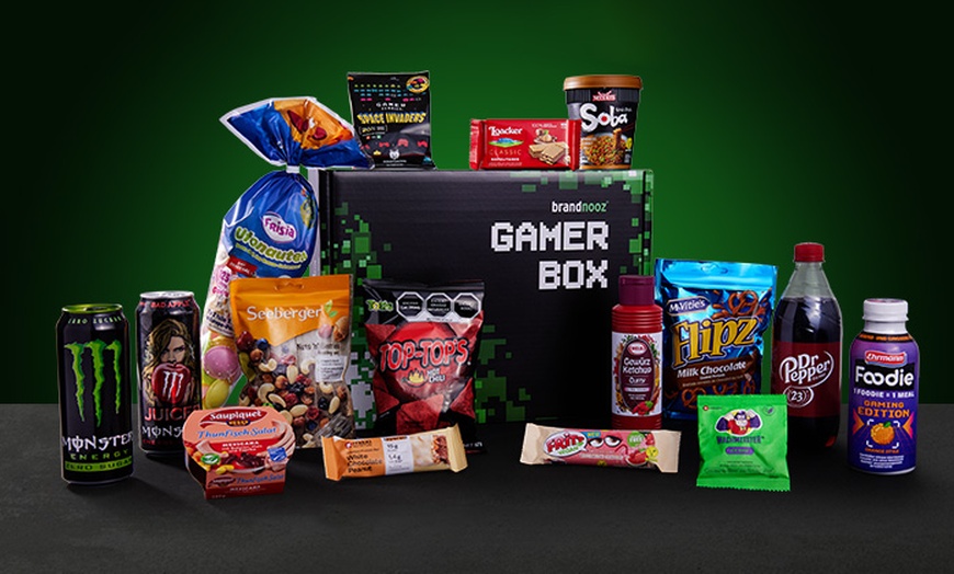 Image 1: Gamer Box mit 16 leckeren Snacks und Drinks