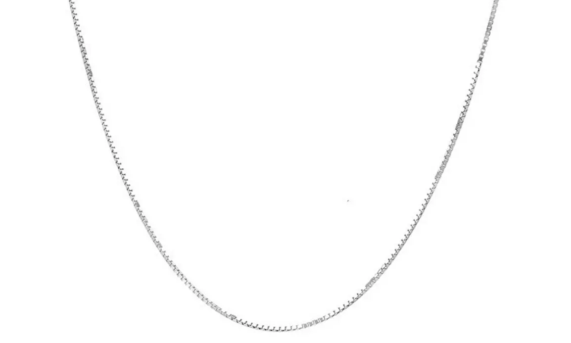 Sterling Silver Box Chain Necklace - Primary Image