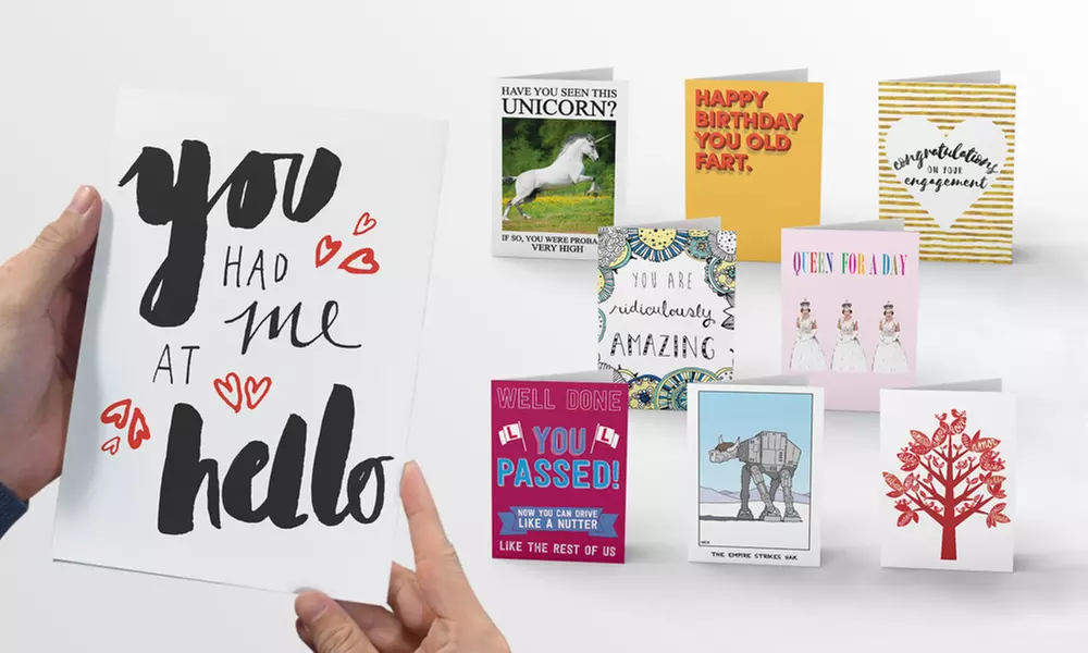 12 Months Supply of Personalised Greeting Cards from Choosey.com (Up to 88% Off) - Primary Image