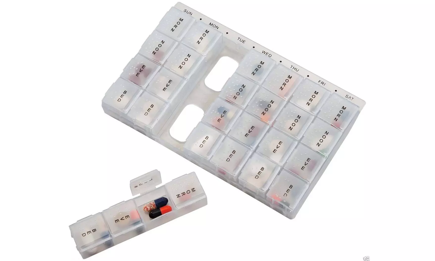 1, 2 ou 3 boîtes à pilule médicale, à usage quotidien - Primary Image