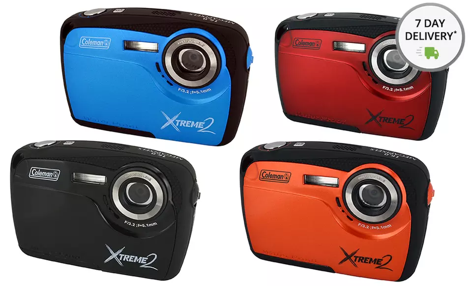 Coleman Xtreme2 16MP HD Waterproof Camera (C12WP). Multiple Colors Available. Free Returns. - Primary Image