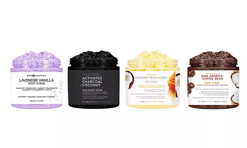 Body Essentials Body Scrub Set (12 Oz.; 4-Pack) - Primary Image