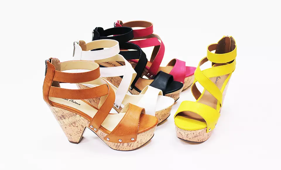 $28.99 for Michael Antonio Demi-Wedge Sandals ($48.95 List Price). 5 Colors Available. Free Shipping and Returns. - Primary Image