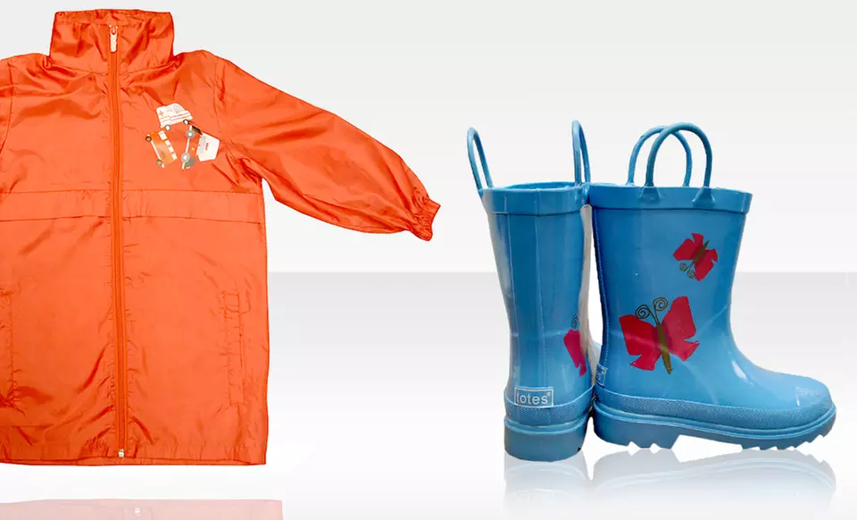Totes Kids' Raincoats and Boots Sets. Multiple Styles Available. Free Returns. - Primary Image