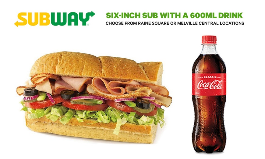 Image 1: 6-Inch Sub with 600ml Drink