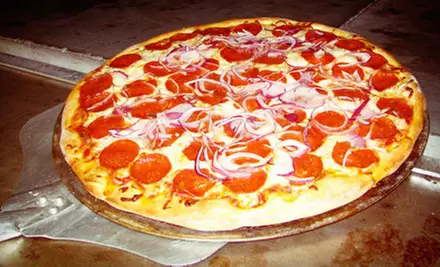 $10 for One Large Two-Topping Pizza, Breadsticks, and Cinnamon Bread at Bella Roma Pizza (Up to $23.55 Value) - Primary Image