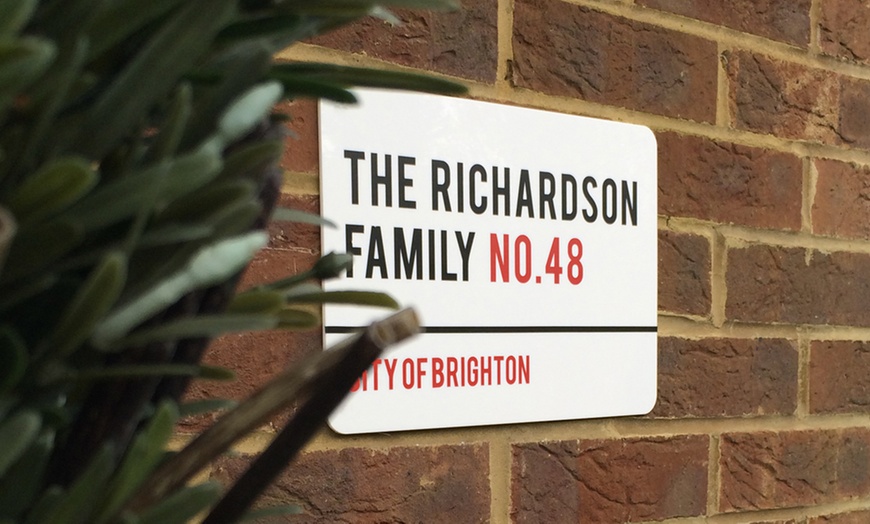 Image 1: Personalised London Style Sign