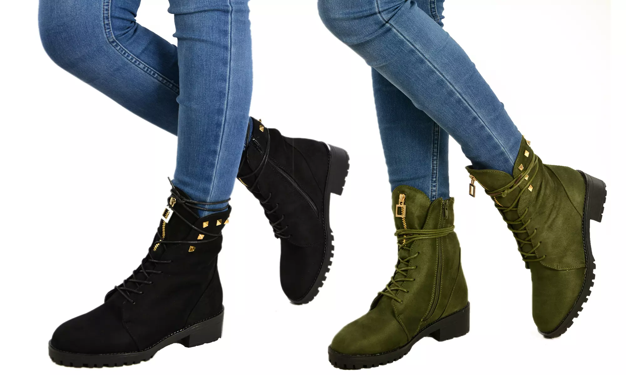 Damen Boots mit Nieten in der Größe und Farbe nach Wahl - Primary Image