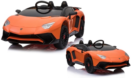 Voiture électrique Lamborghini Aventador SV pour enfants avec télécommande parentale