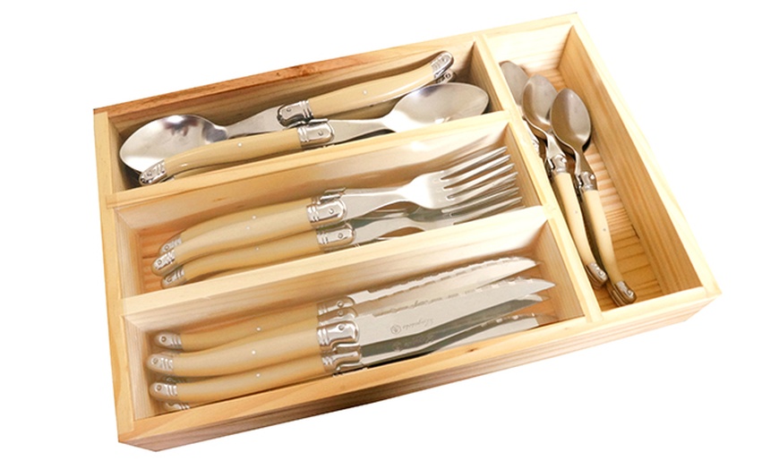 Image 3: Laguiole 24-Piece Cutlery Set