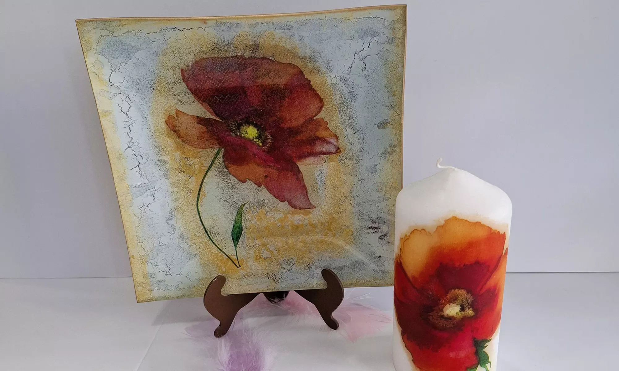 Taller de Decoupage con vino y aperitivo para 1 o 2 personas
